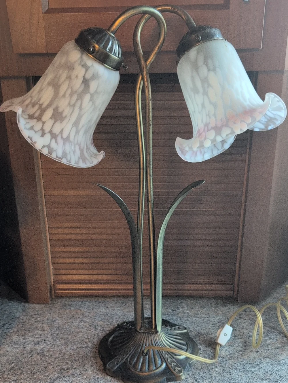 Andrea by Sadek Pond Lily Tulip Gooseneck Table Lamp